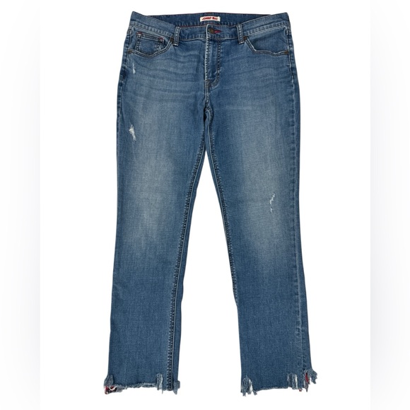 Johnny Was Denim - Johnny Was The Tomboy Mid Rise Relaxed Tapered Jeans Distressed Boho Western 29